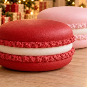 Óriás karácsonyi macaron dekoráció – 50 cm